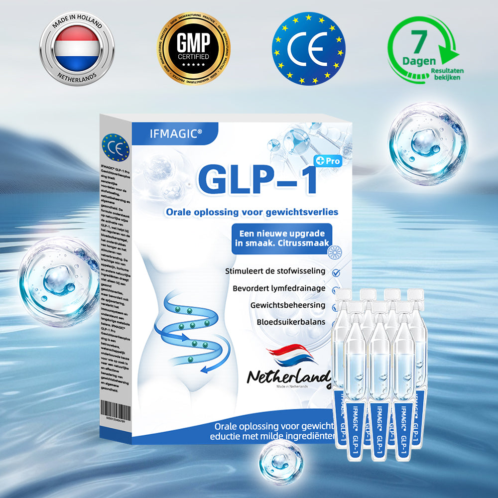 IFMAGIC® GLP-1 Orale oplossing voor gewichtsverlies✅Eén dosis per dag – resultaat zichtbaar binnen 7 dagen👩‍⚕️ Geschikt voor obesitas, hart- en vaatziekten, diabetes, slaapapneu, hoge cholesterol en hoge bloedvetten, gewrichtsproblemen, enz🌿