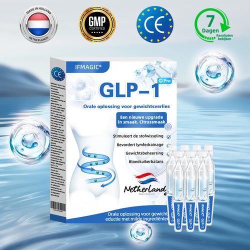 IFMAGIC® GLP-1 Orale oplossing voor gewichtsverlies✅Eén dosis per dag – resultaat zichtbaar binnen 7 dagen👩‍⚕️ Geschikt voor obesitas, hart- en vaatziekten, diabetes, slaapapneu, hoge cholesterol en hoge bloedvetten, gewrichtsproblemen, enz🌿