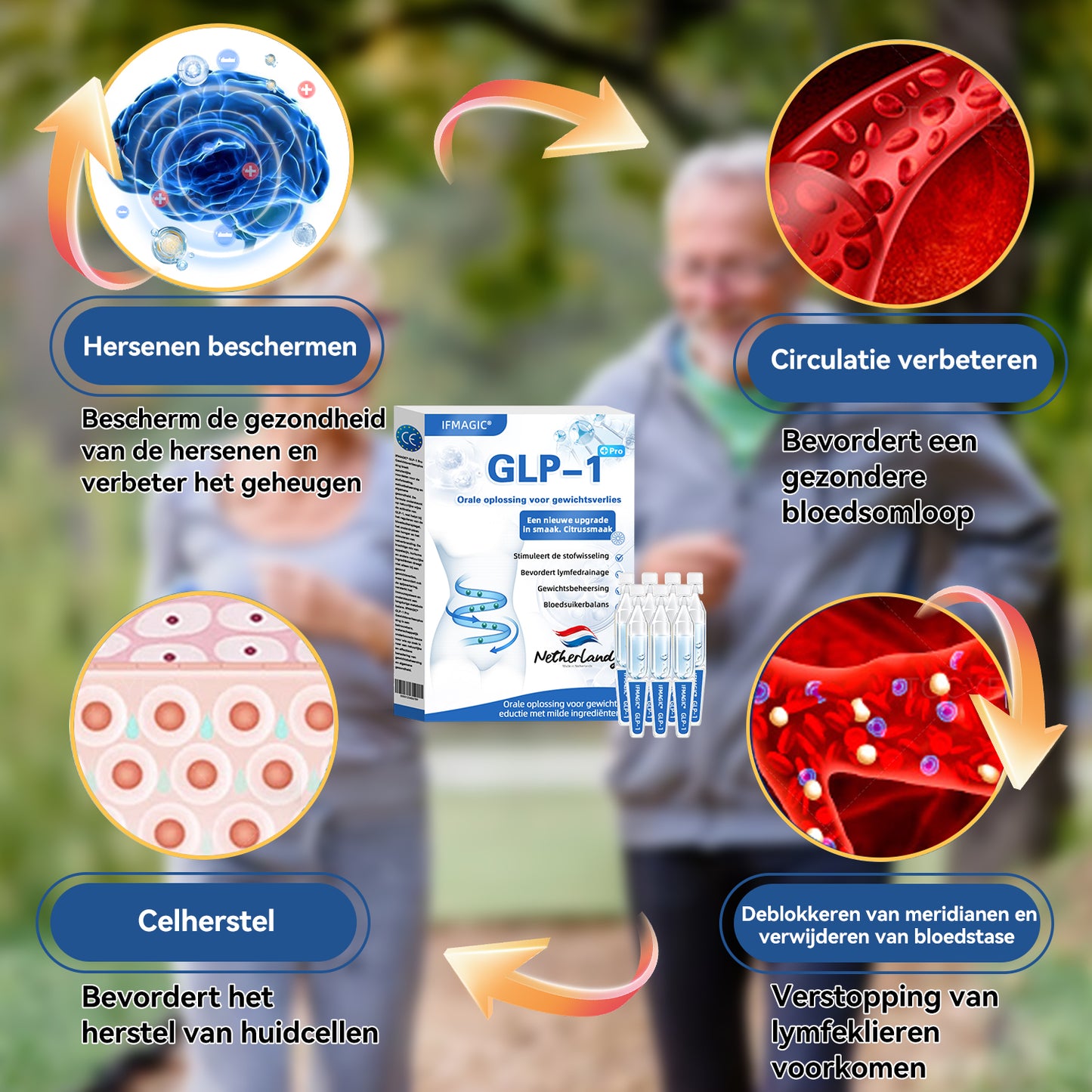 IFMAGIC® GLP-1 Orale oplossing voor gewichtsverlies✅Eén dosis per dag – resultaat zichtbaar binnen 7 dagen👩‍⚕️ Geschikt voor obesitas, hart- en vaatziekten, diabetes, slaapapneu, hoge cholesterol en hoge bloedvetten, gewrichtsproblemen, enz🌿