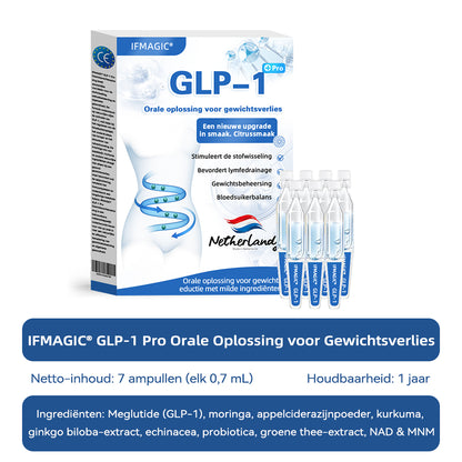 IFMAGIC® GLP-1 Orale oplossing voor gewichtsverlies✅Eén dosis per dag – resultaat zichtbaar binnen 7 dagen👩‍⚕️ Geschikt voor obesitas, hart- en vaatziekten, diabetes, slaapapneu, hoge cholesterol en hoge bloedvetten, gewrichtsproblemen, enz🌿