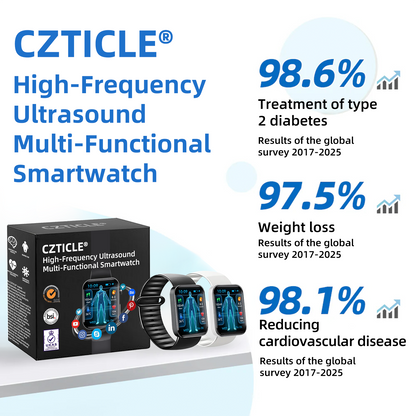 CZTICLE® Hoogfrequent Ultrasound Multifunctioneel Smartwatch🔥🔥💃(Speciaal ontworpen voor vetverbranding, bloedsuikerbalans, lymfedetox, oedeemreductie en zenuwontspanning)